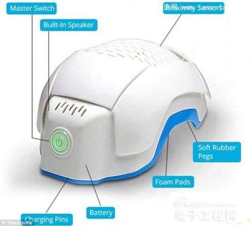 設備包含80個激光發(fā)生器，輻射面積能夠覆蓋平均111平方英寸頭皮面積的90平方英寸。
