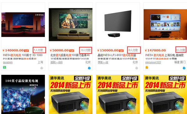 100吋的激光電視賣(mài)給誰(shuí)？